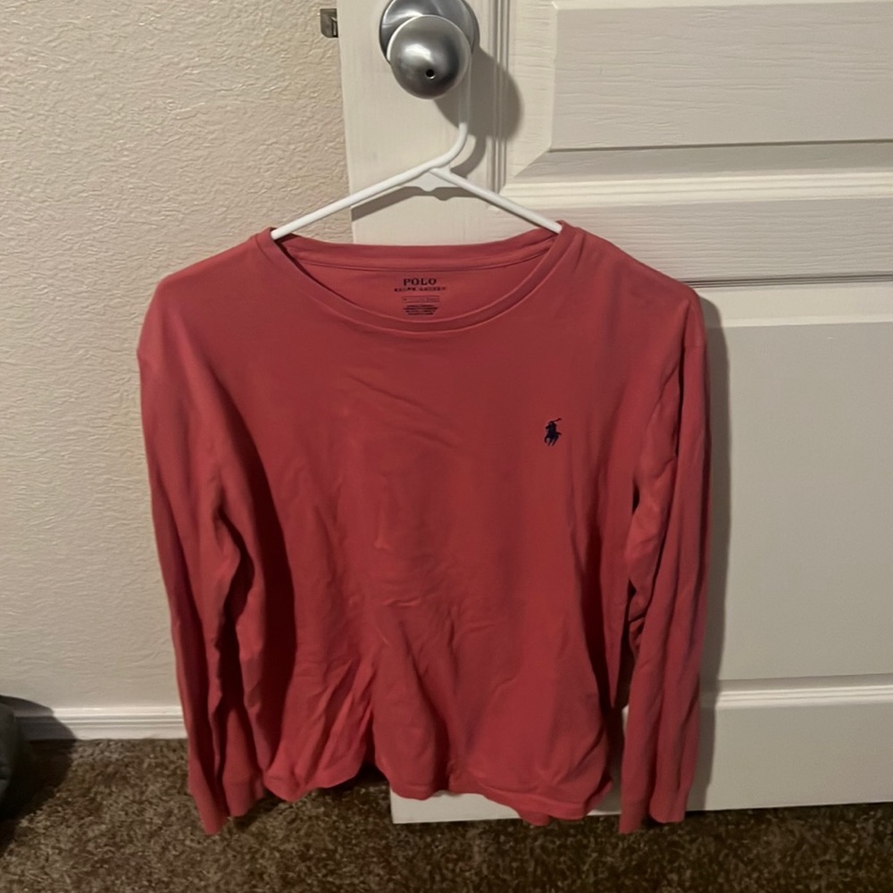 Long sleeve polo crewneck